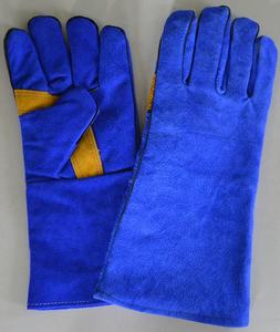 Protección laboral Guantes de cuero de vaca para trabajar Sublimación Guantes de soldadura al por mayor - Product Image 5