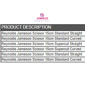 กรรไกรผ่าตัดโค้งเรย์โนลด์ส เจมสัน สแตนเลสสตีล ใช้ซ้ำได้ สำหรับการผ่าตัดทั่วไป ยอดขายดีที่สุด - Product Image 2