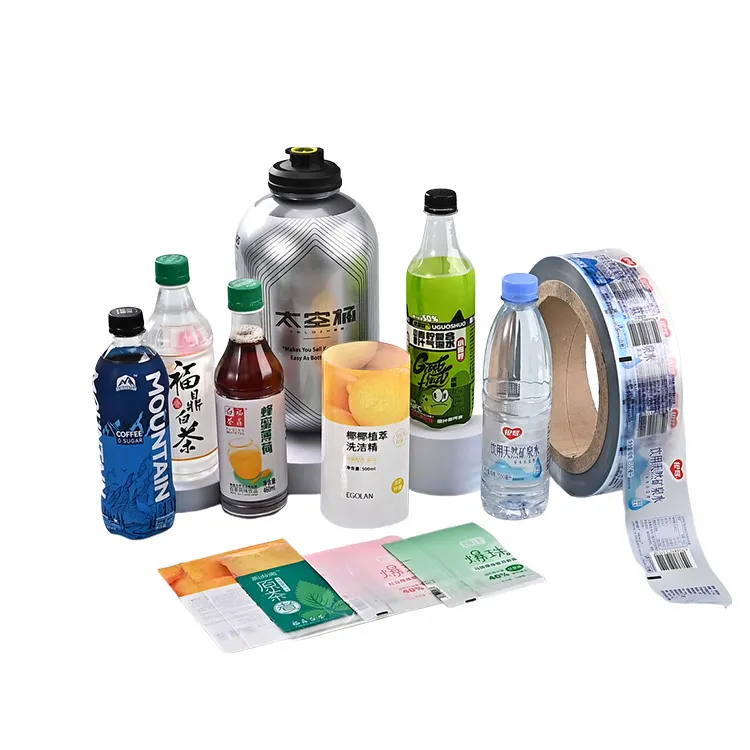 Custom Shrink Label Sleeve Wrap Digital Printing Heat Shrinkable PET/PVC Film Shrink Sleeve Label for Plastic Bottles Jars Cans