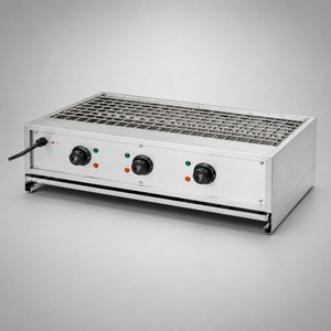 Commercial <b>Electric</b> Smokeless <b>BBQ</b> Grill 8kW Countertop for Food Stall Street Vendor Snack Shop - Product Image 1