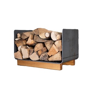 Best Selling Firewood <b>Rack</b> in Rusted Metal Ideal for Stylish Indoor Outdoor Wood Holder & Tabletop Accessories - Product Image 5