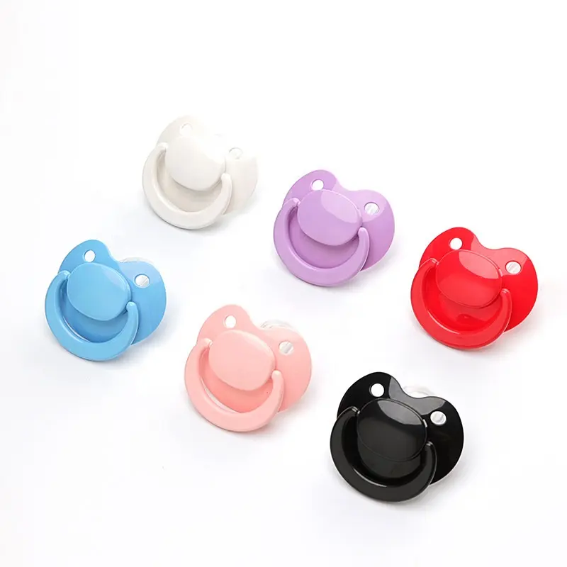 Wholesale Food Grade Silicone Dummy Infant Nipple Non toxic BPA Free One-piece Silicone Soother Pacifier for Adult Teething