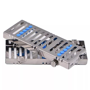 Vente en gros de plateaux à cassettes pour instruments dentaires Boîte d'instruments 7 et 9 pièces Cassettes d'instruments dentaires en métal et acier - Product Image 4