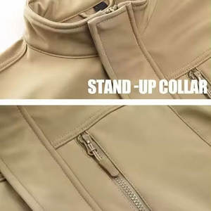 Veste Softshell pour homme en toile respirante, coupe-vent, écologique, fabriquée par des professionnels, décontractée, pour l'extérieur, mode hiver - Product Image 4