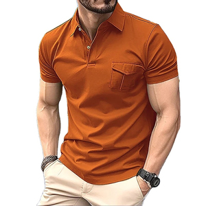 Polos de talla grande para hombre, camiseta de manga larga con solapa, camisetas de polo versátiles informales a la moda, ropa para hombre - Product Image 2