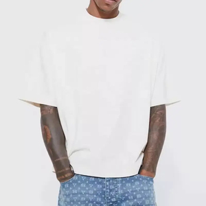 เสื้อยืดผ้าฝ้ายคุณภาพสูงปรับแต่งได้ทรงบ็อกซี่ขนาดพลัสไซส์ - Product Image 6