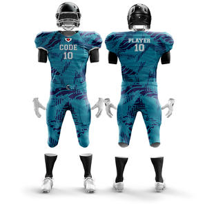 ชุดเสื้อฟุตบอลเยาวชนออกแบบได้ตามต้องการชุดเสื้อเจอร์ซีย์ฟุตบอลอเมริกันแบบซับลิเมชันเต็มตัว - Product Image 4