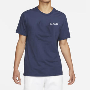 Camiseta de poliéster de algodón en blanco liso con precio al por mayor/camiseta gráfica personalizada transpirable de corte Regular ligera para hombre - Product Image 5