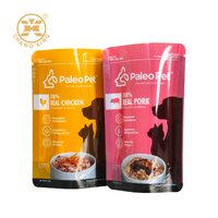 Sacs d'emballage pour friandises pour animaux de compagnie en plastique flexible debout avec fermeture éclair Sacs d'emballage pour aliments pour animaux de compagnie en plastique