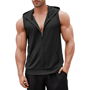 Débardeur tricoté à col en V pour homme, style sportif urbain, séchage rapide, respirant, en coton/élasthanne, avec logo personnalisé du meilleur fabricant, toutes tailles - Product Image 6