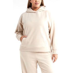 Sweat-shirt pour femmes grande taille de qualité supérieure, nouvelle collection, chaud pour l'hiver, style à capuche et poches latérales, sweat-shirts pour femmes grande taille - Product Image 1