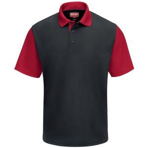 Polos lisos para hombre, Polo informal de verano de poliéster y algodón con logotipo personalizado y opciones de impresión gráfica - Product Image 1