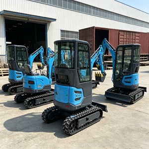 Miniexcavadora compacta de 1.2 y 1.3 toneladas, excavadora pequeña sobre orugas, para mercados no europeos como Sudamérica, ideal para construcción en granjas y jardines. - Product Image 6