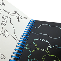 Vente en gros Papier à gratter arc-en-ciel magique Livre d'art coloré pour enfants