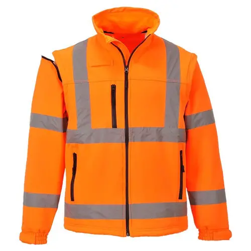 Gilet réfléchissant de sécurité Zip latéral 9 poches Vêtements pour enfants Ingénieur Vêtements de travail Veste