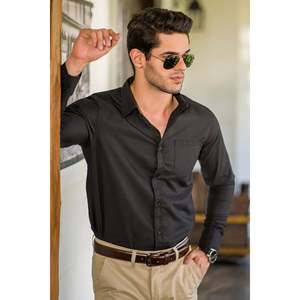 CELSO Men's Casual Solid Regular Fit Spread Collar 100% Cotton Anti-Wrinkle Poplin <b>Shirt</b> Sizes Small/Medium/Large/Extra Large - Product Image 4
