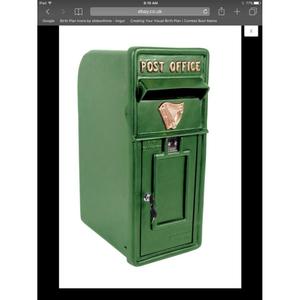 Caja de correos rústica de EE. UU. Caja de letras de jardín montada en la pared Navidad vacaciones hogar decorativo Vintage Carta y buzón artesanías hechas a mano - Product Image 4