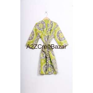 Handmade Woven Floral V-Neck Drawstring Three-Quarter Sleeve <b>Shorts</b> Smooth Soft Breathable 100% Cotton <b>Women's</b> Winter Autumn - Product Image 6