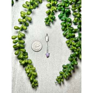 Colgante de Plata de Ley con Ópalo de Joe Martinez, Diseño de Gota de Agua Religiosa, Incrustaciones de Diamantes y Perlas, Engaste de Bisel Plateado, Regalo Religioso - Product Image 2