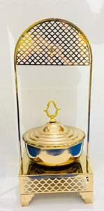 Réchaud décoratif de luxe fantaisie doré de qualité supérieure - Product Image 2