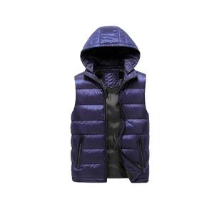 Veste matelassée pour homme à manches courtes personnalisées, vente en gros, haute qualité, respirante, coupe-vent, logo frontal, hiver - Product Image 6