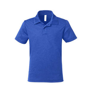 Polo été école uniforme chemises piqué jeunesse athlétique (RD1 9-10 ans) garçons boutonné décontracté à manches courtes polo à col - Product Image 4
