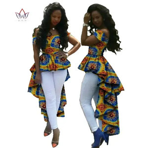 Vestidos Dashiki de Tela Africana con Estampado TAT, Talla Única, para Mujer, Manga Corta, Bordados, de Algodón, para Trabajo/Fiesta/Cita, Verano/Primavera - Product Image 3