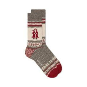Venta al por mayor de calcetines de Navidad con letras rojas para regalo de caramelo para niños de punto de lana fina para el hogar Aus para exportación - Product Image 3