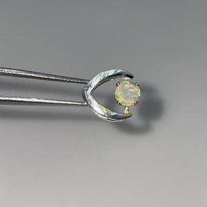 Pendentif en opale blanche multi-feu d'Éthiopie naturelle, plaqué argent en acier inoxydable, bijoux pour femmes et enfants - Product Image 4