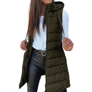 Veste sans manches matelassée tendance de marque classique, coupe-vent et imperméable, logo personnalisé, chaude pour l'hiver, pour femmes et hommes - Product Image 4