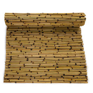 8ft Natural Burnt <b>Bamboo</b> Garden Screen 3ft * 8ft Rolled <b>Fence</b> Protective Gear - Product Image 1