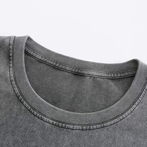 เสื้อยืดผ้าไมโครไฟเบอร์สำหรับผู้ชายระบายอากาศได้ดีถักนิตติ้งปรับแต่งได้ด้วยวินเทจสีจาง - Product Image 2