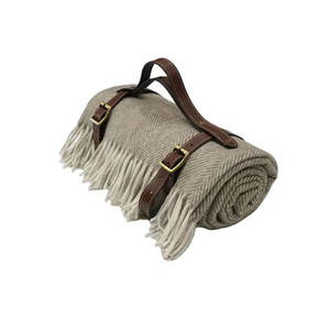 Recién llegado del fabricante indio Manta tejida de espiga de lana suave con diseño único - Product Image 2