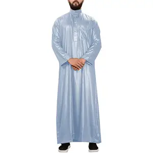 Vêtements islamiques à manches longues pour hommes Thobe Jubba/Pakistan, nouvelle collection confortable pour hommes Jubba