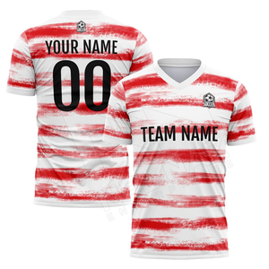 Conjunto de camiseta de fútbol retro personalizada, ropa deportiva personalizable para niños y adultos, uniforme de camiseta de fútbol con camiseta de fútbol personalizable - Product Image 6