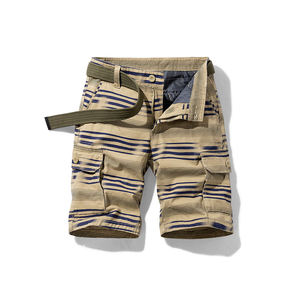 Pantalones Cortos Cargo al por Mayor para Hombre, Pantalones Cortos Cargo de Moda Personalizados 100% Algodón, Pantalones Cortos Cargo Suaves para Exteriores, Pantalones Cortos Cargo Casuales de Verano para Hombre, Fitness - Product Image 1