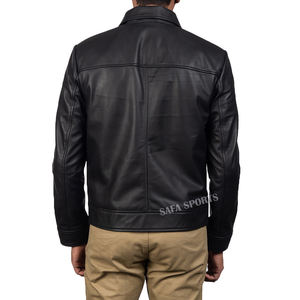 Arrivée de vestes d'extérieur d'hiver personnalisées Vintage Riding Biker Motorcycle Faux cuir en peau de mouton Vestes de taille plus - Product Image 5