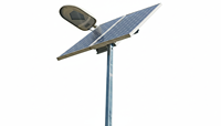 Poteau d'éclairage solaire en acier galvanisé à chaud et en alliage d'aluminium |   Bras réglable octogonal/rond simple/double inclinable, garantie 25 ans
