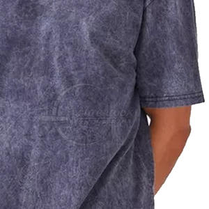 Venta al por mayor ácido lavado camiseta para hombres cómodo 100% algodón atractivo diseño personalizable - Product Image 6