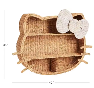 Étagère en jacinthe d'eau fabriquée à la main idéale pour les chambres d'enfants Une pièce décorative pour les chambres d'enfants fabriquée au Vietnam. - Product Image 5