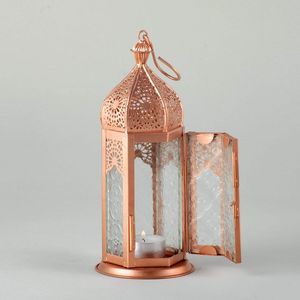 Linterna de Ramadán de metal de diseño vintage único para decoración islámica tradicional durante las noches sagradas de Ramadán y Eid - Product Image 6