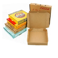 Lebensmittel qualität 8 10 12 Zoll Großhandel Falt schachtel Braune Pizzas ch achteln Mit Logo Lebensmittel verpackung zum Mitnehmen