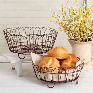 Lightweight Iron <b>Wire</b> <b>Basket</b> Home Storage Custom Shape Metal Material Strong <b>Wire</b> Metal Storage <b>Baskets</b> - Product Image 3