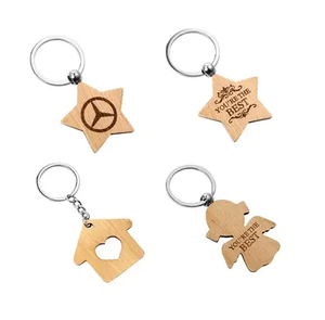 Porte-clés en MDF de conception moderne de taille personnalisée Vente en gros Porte-clés en bois gravé Porte-clés en MDF meilleure vente - Product Image 4