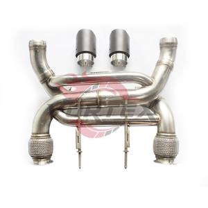 Système d'échappement OEM en acier inoxydable Valvetronic Catback After Market pour McLaren 720, échappement direct avec section avant. - Product Image 1