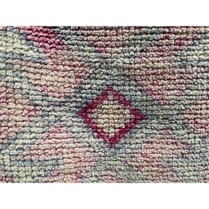 3.2x11.6 ft Turkish Rug, <b>Runner</b> Vintage Rug, <b>Red</b> Camouflage Rug - Product Image 5