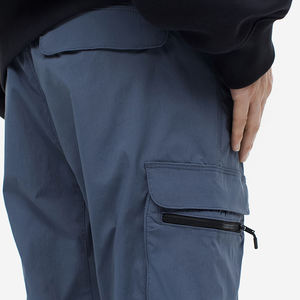 Ropa deportiva personalizada de alta calidad para hombre, pantalones de chándal negros con estampado de algodón liso para gimnasio y fitness - Product Image 4