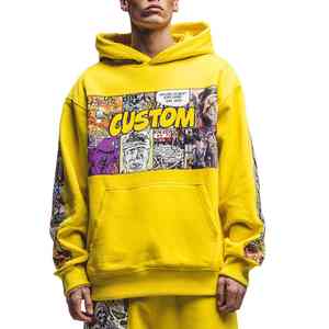 2025 sudaderas con capucha deportivas de lujo personalizadas para hombre 400Gsm de gran tamaño de alta calidad 100% algodón sólido logotipo personalizado bordado otoño - Product Image 4