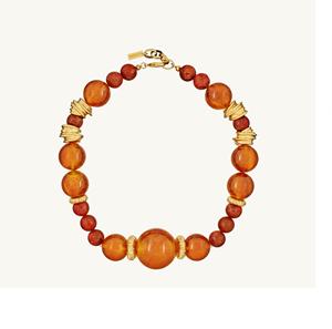 Collier artisanal en corne de buffle naturelle, coloré, avec disque religieux et ovale, respectueux de l'environnement, personnalisable, produit indien - Product Image 3