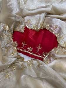 Découvrez la nouvelle collection de saris en soie faits à la main, une création élégante, une pure élégance, une grâce moderne, un charme festif/de soirée, Bollywood. - Product Image 6